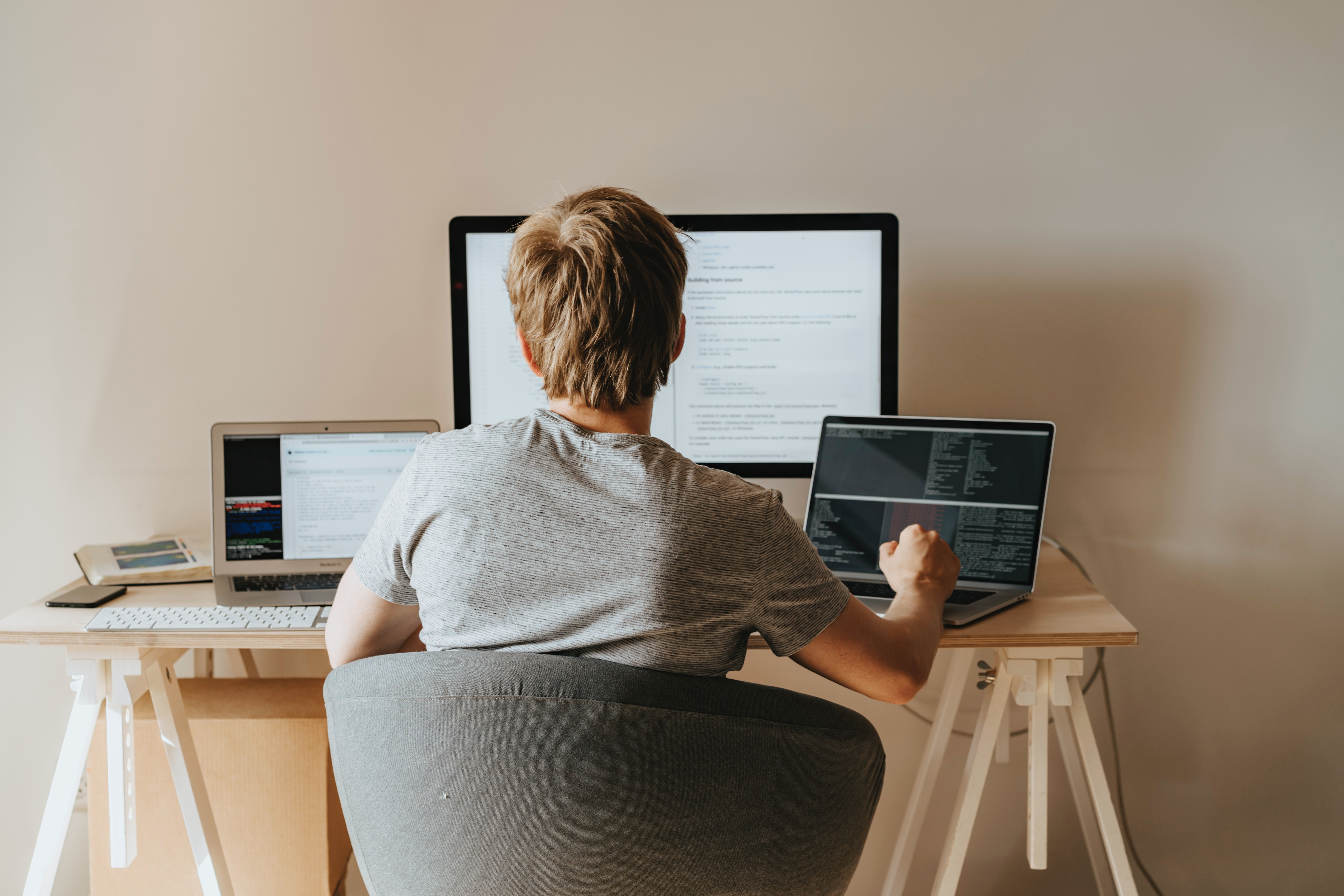 developers looking at computer