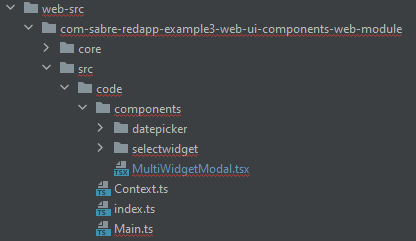 UI Components webmodule structure