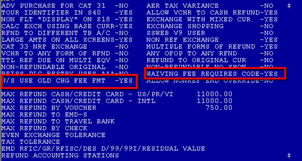 Change Fee Override - by passed by web servisces